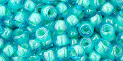Buy cc954 - Toho beads 6/0 inside colour aqua/light jonquil lined (10g)