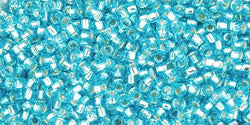 Buy cc23 - Toho beads 15/0 silver lined aquamarine (5g)