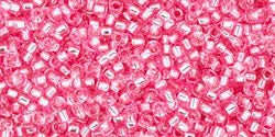 cc38 - Toho beads 15/0 silver lined pink (5g)