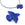 Beads Retail sales Resin bead blue bird eagle condor 29x24mm - Hole: 1mm (1)