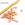 Beads wholesaler Heishi bead 4x1-1.5mm - golden polymer clay (1.5g)