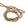 Beads wholesaler Round glass bead 2mm bronze gold - Hole: 0.6mm (1 strand = 35cm)