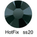 Flatback Hotfix Preciosa JET - ss20-4.6mm (60)