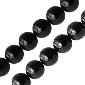 Buy Black onyx round beads 10mm (1strand)