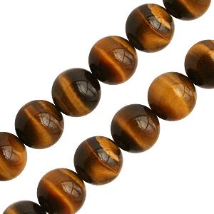 Buy Tigers eye quartz round beads 10mm strand (1)