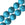 Beads wholesaler Reconstructed turquoise round beads 12mm strand (1)