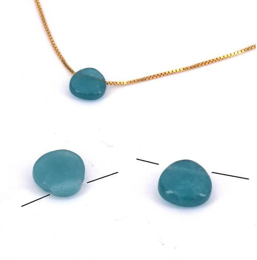 Buy Jade bead Drop dyied GREEN Duck pendant Faceted 7x8mm (2)