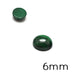 Cabochon Flat Round Natural Malachite 6mm (1)