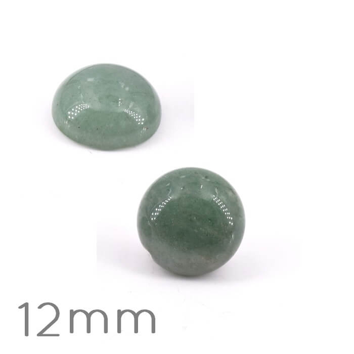 Cabochon Round Natural Green Aventurine 12mm (1)