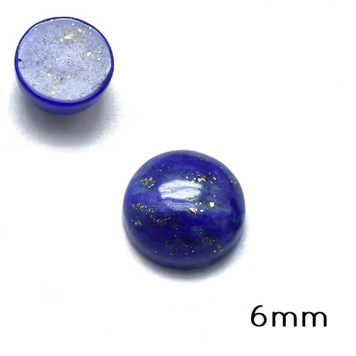 Buy Round Cabochon Natural Lapis Lazuli 6mm (1)