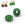 Beads wholesaler Donut Rondelle Beads 10mm Green Agate - Hole: 4mm (2)