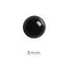 Round Cabochon Black Agate 8mm (2)