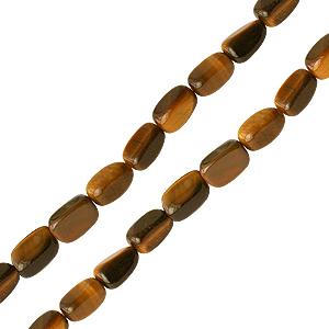 Buy Tigers eye quartz nugget beads 4x6mm strand (1)