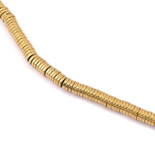 Heishi beads hematite bronze 4mm (1 strand -40cm)