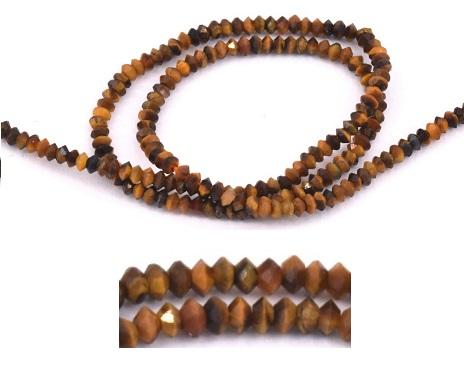 Beads Heishi chips tiger eye 2.5-3mm (1 Strand)