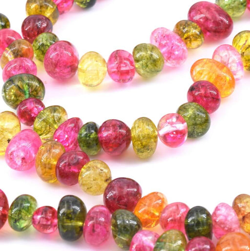 Buy Nugget Beads Agate Rondelles dyied 9-14x7-9mm, Hole: 0.7mm (10)