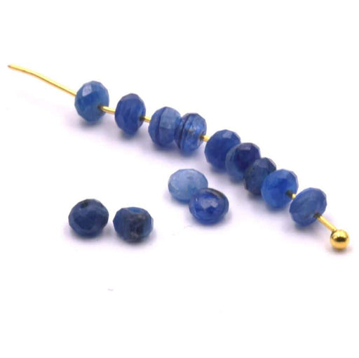 Buy Kyanite Faceted rondelle Beads 3x2mm - Hole: 0.7mm (20)