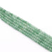 Natural Jade Dyed faceted rondelle light green 4x2,5mm - hole:0,8mm (1 srand)