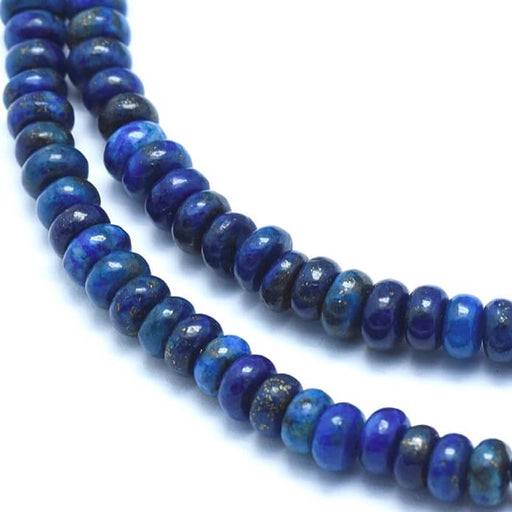 Buy Rondelle Beads Donuts Lapis Lazuli 4x2,5mm, hole: 1mm (1 strand 40cm)