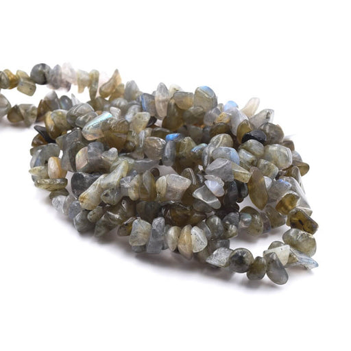 Buy Chips beads Labradorite 5-13mm - hole: 0,8mm (1 strand 85cm)