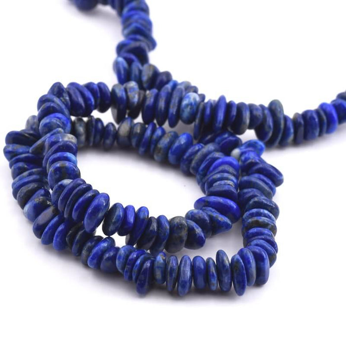 Chips Beads Lapis Lazuli Regular Heishi 8-6mm - Hole: 0.8mm (1 strand 39cm)