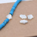 Natural White shell Hand of Fatima Beads 10x8mm - Hole: 0.7mm (3)