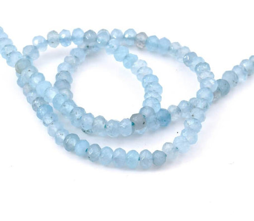 Buy Jade Natural dyied BLUE faceted beads - 4mm (1 strand)