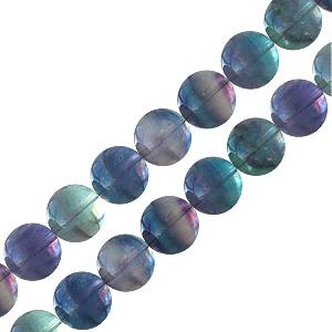 Buy Rainbow fluorite round beads 6mm strand (1)