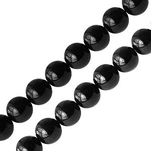 Black onyx round beads 6mm (1strand)