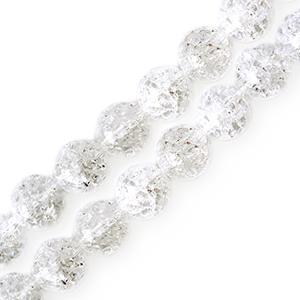 Buy Crackled crystal quartz round beads 6mm strand (1)