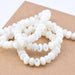 Rondelle Beads Donut White Shell - 6x4mm (1 strand - 40cm)