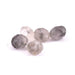 Faceted Rondelle Beads Gray Quartz - 8x5mm - Hole: 1mm (5)