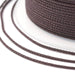 Braided Silky Nylon Cord Brown 1mm - 20m Spool (1)