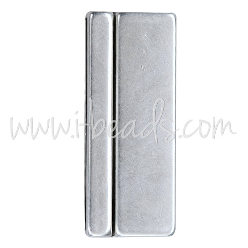 Magnetic clasp silver plated 17x43mm (1)