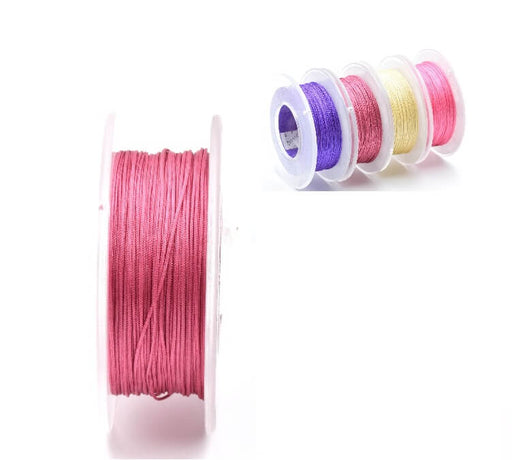 Polyester thin cord 0.5mm DARK OLD PINK (3m)