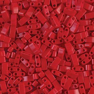Buy cc408 -Miyuki HALF tila beads Opaque Red 2.5mm (35 beads)