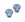 Beads Retail sales Czech pressed glass sugar skull Purple Opaline and Turquoise 15x19mm (2)