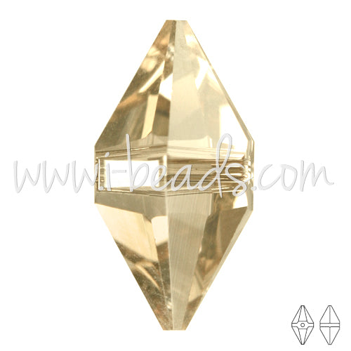 Buy Swarovski Elements 5747 double spike crystal golden shadow 16x8mm (1)