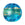 Beads wholesaler Murano bead lentil blue and gold 14mm (1)