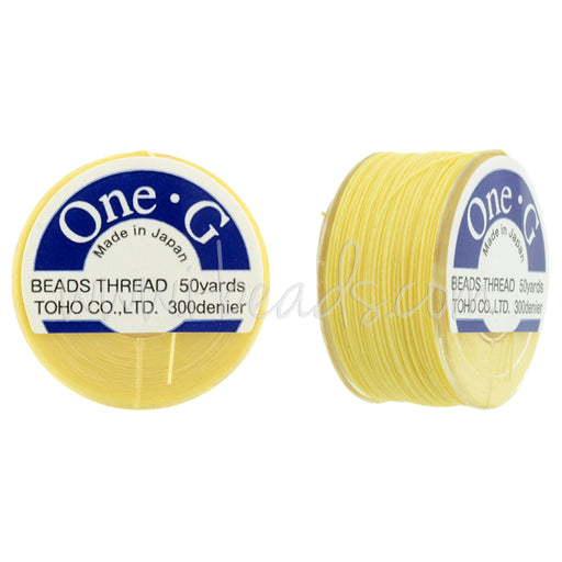Buy Toho One-G bead thread Light yellow 50 yards/45m (1)