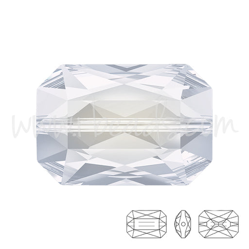 Buy Swarovski 5515 Emerald cut bead white opal 18x12mm (1)