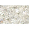 Buy cc161 - Toho triangle beads 3mm transparent rainbow crystal (10g)