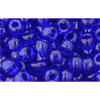 cc8 - Toho beads 6/0 transparent cobalt (10g)