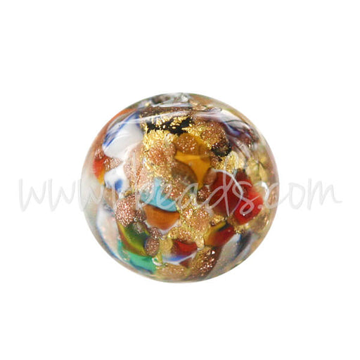 Buy Murano bead round multi 8mm (1)