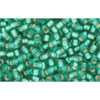 Buy cc24bf - Toho beads 11/0 silver lined frosted dark peridot (10g)