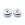 Beads wholesaler Slider Beads, Stopper Beads, Platinum 6x4mm- hole 1mm (2)