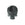 Beads wholesaler Swarovski 2856 skull flat back jet hematite 10x7.5mm (1)