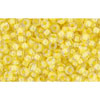 cc192 - Toho beads 11/0 crystal/yellow lined (10g)