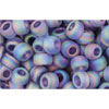 cc166df - toho beads 6/0 transparent rainbow frosted light tanzanite (10g)