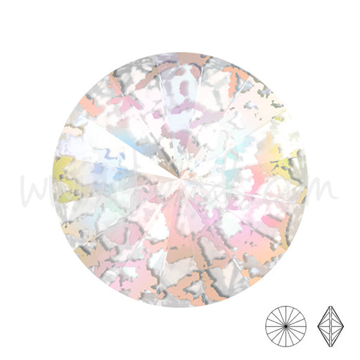 Buy Swarovski 1122 rivoli crystal white patina 10mm-ss47 (2)